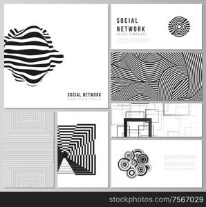 The minimalistic abstract vector illustration layouts of modern social network mockups in popular formats. Trendy geometric abstract background in minimalistic flat style with dynamic composition. The minimalistic abstract vector illustration layouts of modern social network mockups in popular formats. Trendy geometric abstract background in minimalistic flat style with dynamic composition.