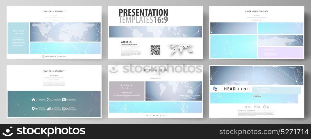 The minimalistic abstract vector illustration of editable layout of high definition presentation slides design business templates. Polygonal texture. Global connections, futuristic geometric concept.. The minimalistic abstract vector illustration of editable layout of high definition presentation slides design business templates. Polygonal texture. Global connections, futuristic geometric concept