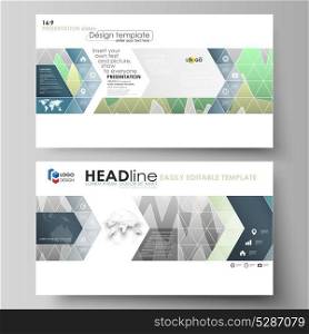 The minimalistic abstract vector illustration of the editable layout of high definition presentation slides design business templates. Rows of colored diagram with peaks of different height.. The minimalistic abstract vector illustration of the editable layout of high definition presentation slides design business templates. Rows of colored diagram with peaks of different height