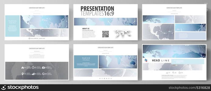 The minimalistic abstract vector illustration of the editable layout of high definition presentation slides design business templates. Technology concept. Molecule structure, connecting background.. The minimalistic abstract vector illustration of the editable layout of high definition presentation slides design business templates. Technology concept. Molecule structure, connecting background