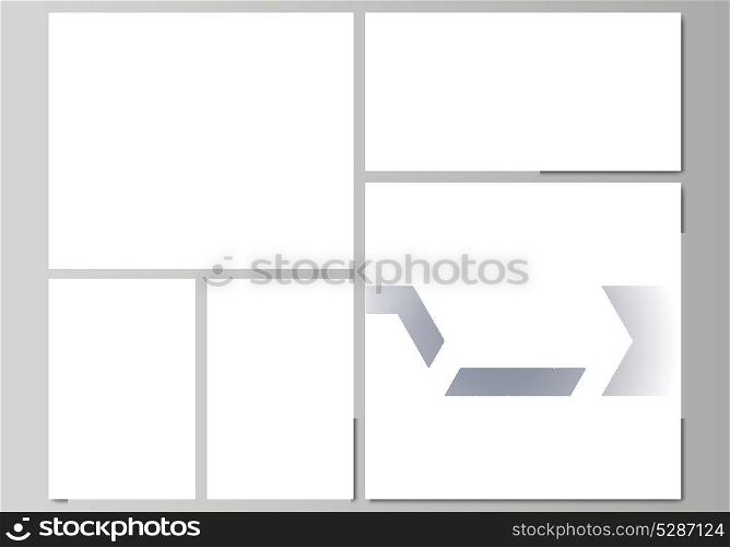 The minimalistic abstract vector illustration of the editable layout of modern social media post design templates in popular formats. Abstract futuristic network shapes. High tech background.. The minimalistic abstract vector illustration of the editable layout of modern social media post design templates in popular formats. Abstract futuristic network shapes. High tech background