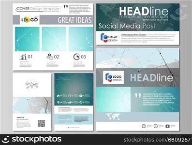 The minimalistic abstract vector illustration of the editable layout of modern social media post design templates in popular formats. Futuristic high tech background, dig data technology concept. The minimalistic abstract vector illustration of the editable layout of modern social media post design templates in popular formats. Futuristic high tech background, dig data technology concept.