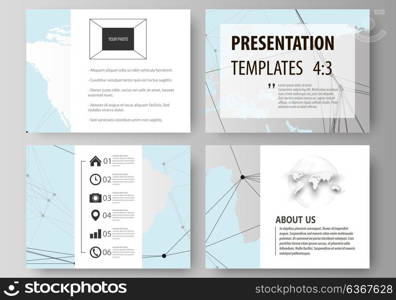 The minimalistic abstract vector illustration of the editable layout of the presentation slides design business templates. Futuristic high tech background, dig data technology concept.. The minimalistic abstract vector illustration of the editable layout of the presentation slides design business templates. Futuristic high tech background, dig data technology concept