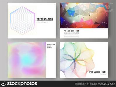 The minimalistic abstract vector illustration of the editable layout of the presentation slides design business templates. Abstract colorful geometric backgrounds in minimalistic design to choose from. The minimalistic abstract vector illustration of the editable layout of the presentation slides design business templates. Abstract colorful geometric backgrounds in minimalistic design to choose from.