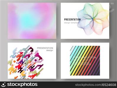 The minimalistic abstract vector illustration of the editable layout of the presentation slides design business templates. Abstract colorful geometric backgrounds in minimalistic design to choose from. The minimalistic abstract vector illustration of the editable layout of the presentation slides design business templates. Abstract colorful geometric backgrounds in minimalistic design to choose from.