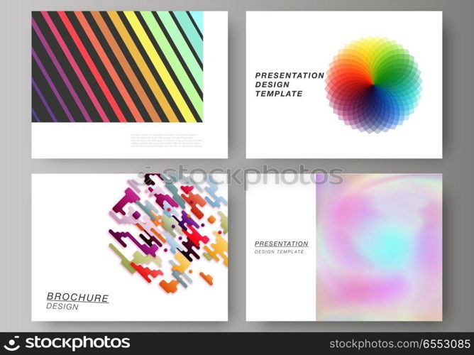 The minimalistic abstract vector illustration of the editable layout of the presentation slides design business templates. Abstract colorful geometric backgrounds in minimalistic design to choose from.. The minimalistic abstract vector illustration of the editable layout of the presentation slides design business templates. Abstract colorful geometric backgrounds in minimalistic design to choose from