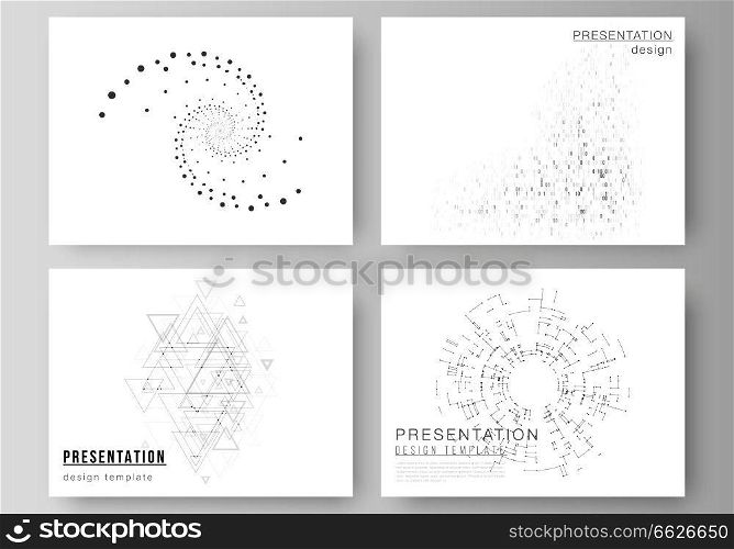 The minimalistic abstract vector illustration of the editable layout of the presentation slides design business templates. Technology, science, future concept abstract futuristic backgrounds. The minimalistic abstract vector illustration of the editable layout of the presentation slides design business templates. Technology, science, future concept abstract futuristic backgrounds.