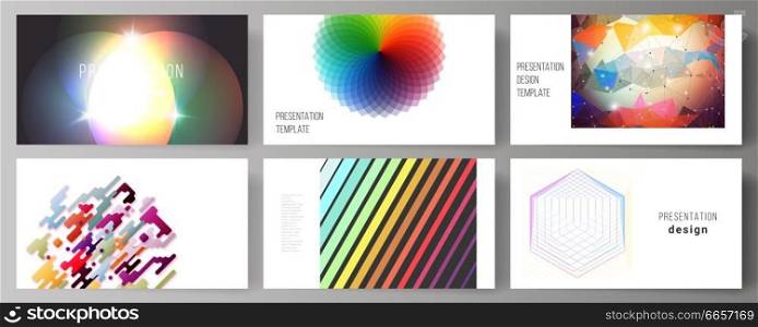 The minimalistic abstract vector illustration of the editable layout of the presentation slides design business templates. Abstract colorful geometric backgrounds in minimalistic design to choose from.. The minimalistic abstract vector illustration of the editable layout of the presentation slides design business templates. Abstract colorful geometric backgrounds in minimalistic design to choose from