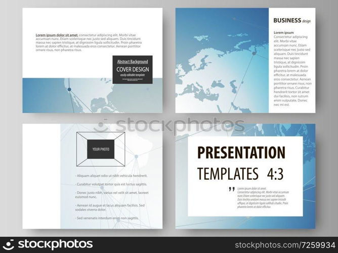 The minimalistic abstract vector illustration of the editable layout of the presentation slides design business templates. Scientific medical DNA research. Science or medical concept. The minimalistic abstract vector illustration of the editable layout of the presentation slides design business templates. Scientific medical DNA research. Science or medical concept.