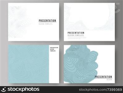The minimalistic abstract vector illustration of the editable layout of the presentation slides design business templates. Topographic contour map, abstract monochrome background. The minimalistic abstract vector illustration of the editable layout of the presentation slides design business templates. Topographic contour map, abstract monochrome background.