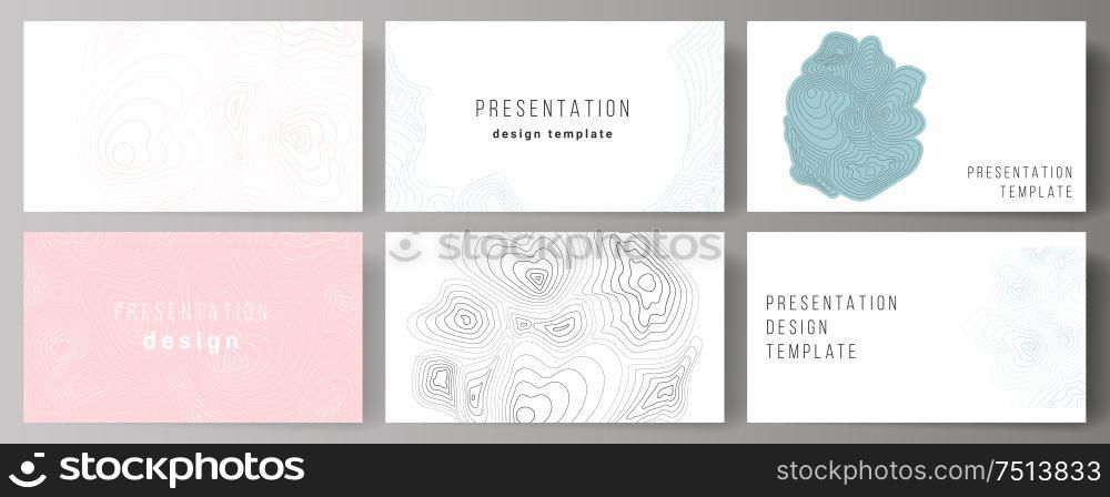 The minimalistic abstract vector illustration of the editable layout of the presentation slides design business templates. Topographic contour map, abstract monochrome background. The minimalistic abstract vector illustration of the editable layout of the presentation slides design business templates. Topographic contour map, abstract monochrome background.