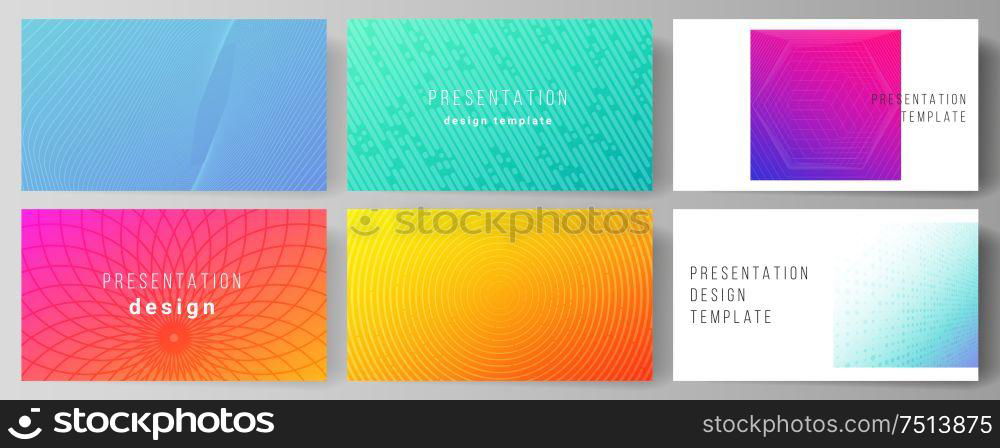 The minimalistic abstract vector illustration of the editable layout of the presentation slides design business templates. Abstract geometric pattern with colorful gradient business background. The minimalistic abstract vector illustration of the editable layout of the presentation slides design business templates. Abstract geometric pattern with colorful gradient business background.