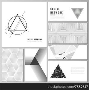 The minimalistic abstract vector of the editable layouts of modern social network mockups in popular formats. Abstract geometric triangle design background using different triangular style patterns. The minimalistic abstract vector of the editable layouts of modern social network mockups in popular formats. Abstract geometric triangle design background using different triangular style patterns.