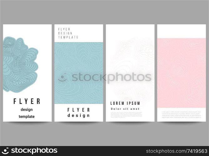 The minimalistic vector illustration of the editable layout of flyer, banner design templates. Topographic contour map, abstract monochrome background. The minimalistic vector illustration of the editable layout of flyer, banner design templates. Topographic contour map, abstract monochrome background.