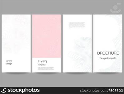 The minimalistic vector illustration of the editable layout of flyer, banner design templates. Topographic contour map, abstract monochrome background. The minimalistic vector illustration of the editable layout of flyer, banner design templates. Topographic contour map, abstract monochrome background.