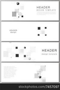 The minimalistic vector illustration of the editable layout of headers, banner design templates. Abstract vector background with fluid geometric shapes. The minimalistic vector illustration of the editable layout of headers, banner design templates. Abstract vector background with fluid geometric shapes.