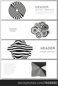 The minimalistic vector illustration of the editable layout of headers, banner design templates. Trendy geometric abstract background in minimalistic flat style with dynamic composition. The minimalistic vector illustration of the editable layout of headers, banner design templates. Trendy geometric abstract background in minimalistic flat style with dynamic composition.