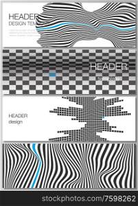 The minimalistic vector illustration of the editable layout of headers, banner design templates. Abstract big data visualization concept backgrounds with lines and cubes. The minimalistic vector illustration of the editable layout of headers, banner design templates. Abstract big data visualization concept backgrounds with lines and cubes.