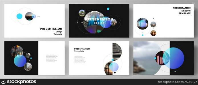 The minimalistic vector layout of the presentation slides design business templates. Simple design futuristic concept. Creative background with circles and round shapes that form planets and stars. The minimalistic vector layout of the presentation slides design business templates. Simple design futuristic concept. Creative background with circles and round shapes that form planets and stars.