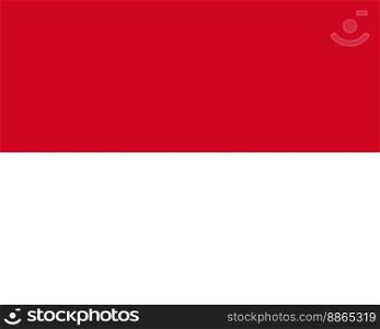 the Monegasque national flag of Monaco, Europe. Monegasque Flag of Monaco