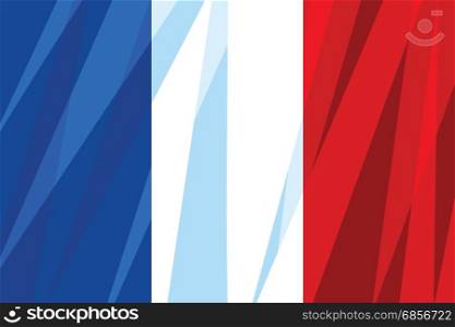 The national flag of France. Comic cartoon vintage pop art retro vector illustration. The national flag of France