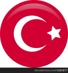 The national flag of Turkey. Rightly proportions and colors.
