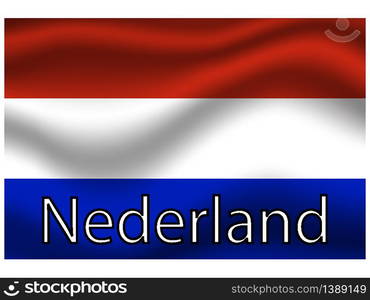 The Netherlands National flag. original color and proportion. Simply vector illustration background, from all world countries flag set for design, education, icon, icon, isolated object and symbol for data visualisation