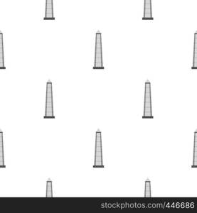 The Obelisk of Buenos Aires pattern seamless background in flat style repeat vector illustration. The Obelisk of Buenos Aires pattern seamless