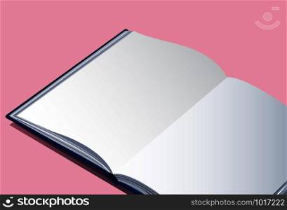 the open empty book vector background EPS10