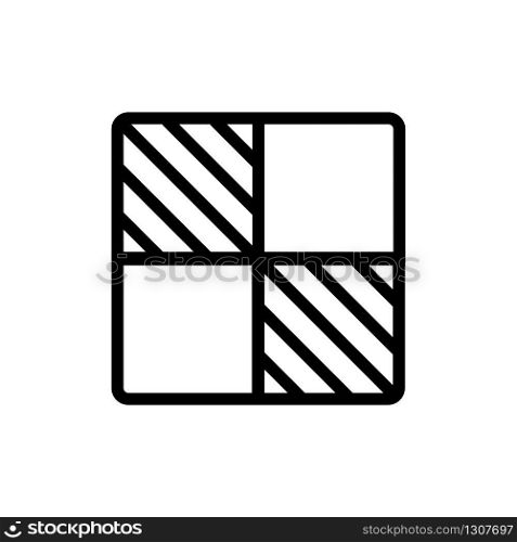 the playing field of chess icon vector. the playing field of chess sign. isolated contour symbol illustration. the playing field of chess icon vector outline illustration