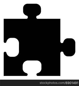 The puzzle black color icon.. The puzzle it is black color icon.