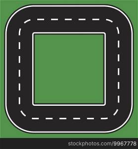 The road is in the form of a square. The track is square. Road style square. Vector illustration. Stock image. EPS 10.. The road is in the form of a square. The track is square. Road style square. Vector illustration. Stock image. 