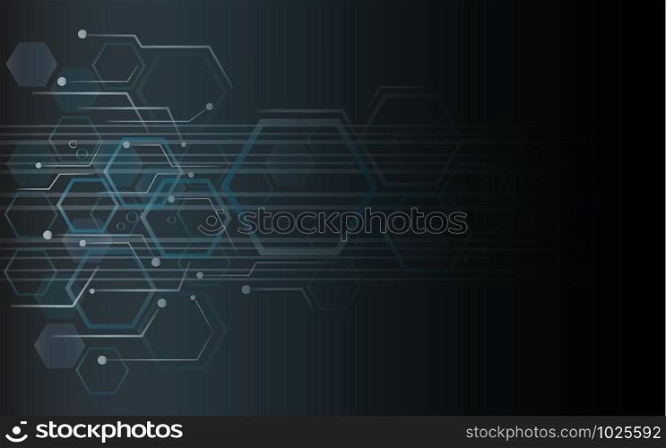 the shape of hexagon concept design abstract technology background vector EPS10
