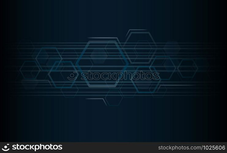 the shape of hexagon concept design abstract technology background vector EPS10