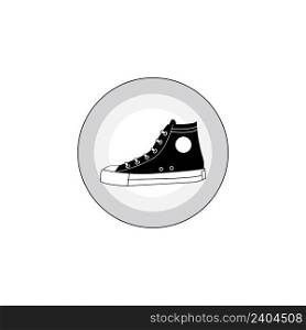 the shoes logo design template