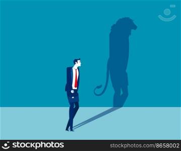 The silhouette of who has the shadow of a Lion