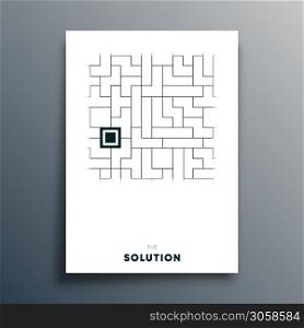 The Solution abstract typography design for poster, flyer, brochure cover, or other printing products. Vector illustration.. The Solution abstract typography design for poster, flyer, brochure cover, or other printing products. Vector illustration