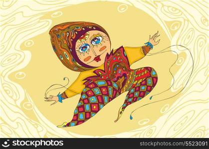 The stylised woman in a jump