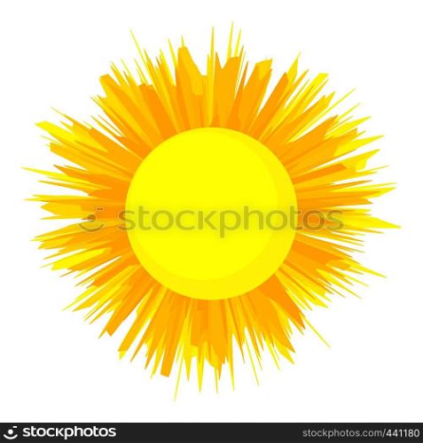 The sun is shining icon. Cartoon illustration of the sun is shining vector icon for web. The sun is shining icon, cartoon style