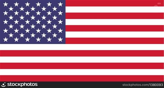 The United States of America Flag, vector illustration stock illustration
