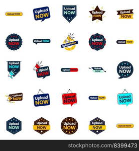 The Upload Now Pack 25 Unique Vector Designs for Graphic Designers