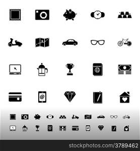 The useful collection icons on white background, stock vector