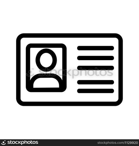 The user page is a vector icon. A thin line sign. Isolated contour symbol illustration. The user page is a vector icon. Isolated contour symbol illustration