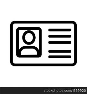 The user page is a vector icon. A thin line sign. Isolated contour symbol illustration. The user page is a vector icon. Isolated contour symbol illustration