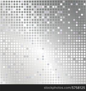 The vector illustration contains the image of abstract background. Silver mosaic abstract background