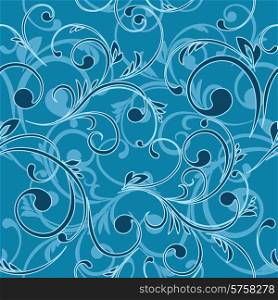 The vector illustration contains the image of floral seamless. Vector floral seamless