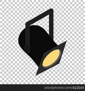 Theater spotlight isometric icon 3d on a transparent background vector illustration. Theater spotlight isometric icon