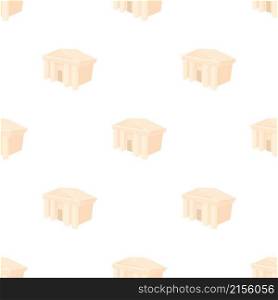 Theatre building pattern seamless background texture repeat wallpaper geometric vector. Theatre building pattern seamless vector