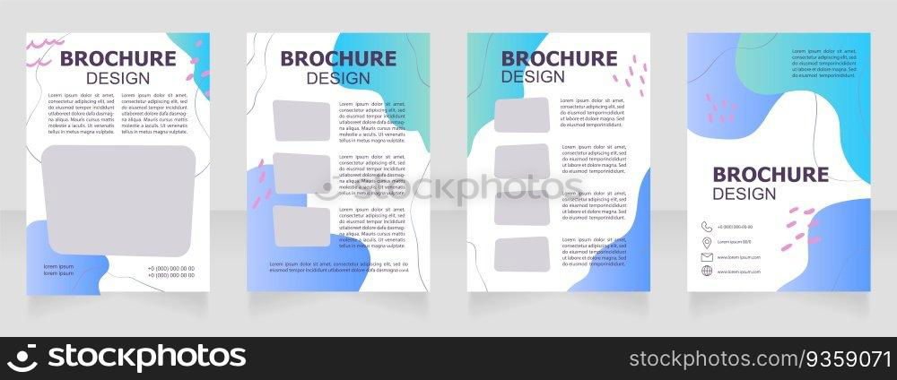 Theatre censorship guideline blank brochure design. Template set with copy space for text. Premade corporate reports collection. Editable 4 paper pages. Tahoma, Myriad Pro, Arial fonts used. Theatre censorship guideline blank brochure design