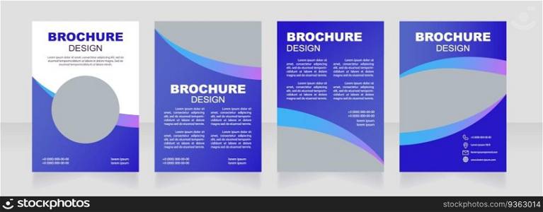 Therapy and treatment blank brochure design. Healthcare. Template set with copy space for text. Premade corporate reports collection. Editable 4 paper pages. Myriad Pro, Arial fonts used. Therapy and treatment blank brochure design